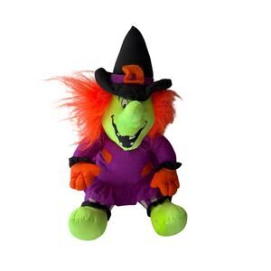 VTG 1993 Witch parachute plush nylon Trendmasters stuffed 12" no sound
